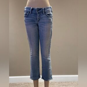 Silver Suki Mid Jean Capris